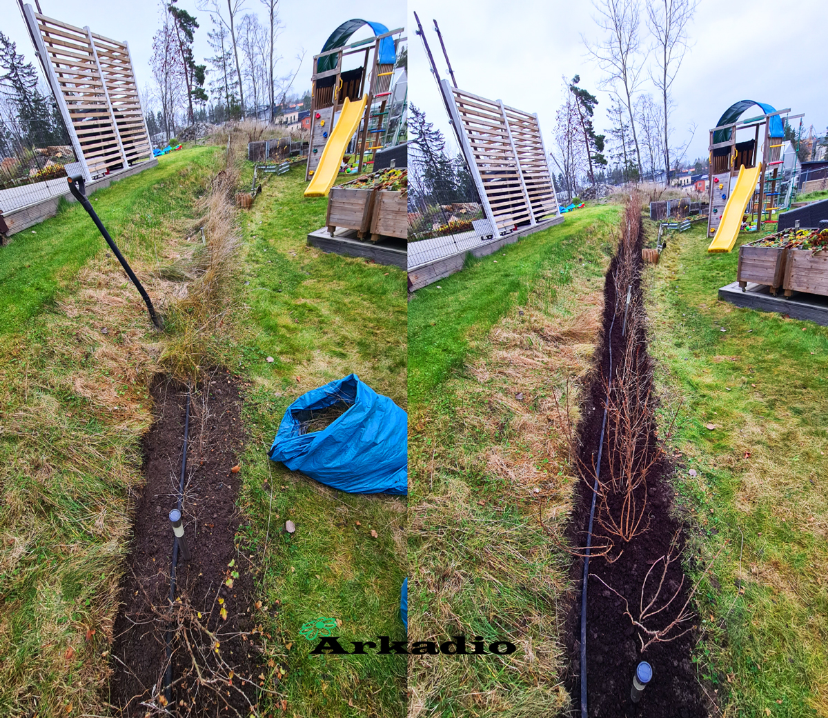 Ogräsrensning och kantskärning