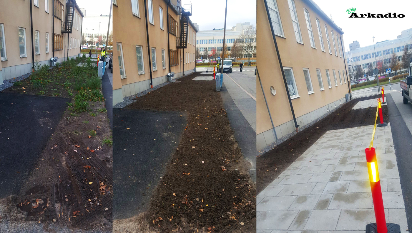 Ogräsrensning, plantering